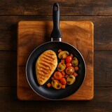 thumbnail of BERGNER - Set 3 padelle Ø16/20/24cm in alluminio pressato colore grigio metallizzato con Set 3 coltelli in acciaio inossidabile con supporto