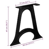thumbnail of vidaXL Couchtisch-Beine 2 Stk. mit Gewölbtem Fuß A-Gestell Gusseisen