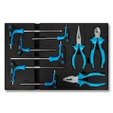 thumbnail of EBERTH gereedschapset 81-delig voor wagen, schuimrubber inleg, hardmetaal, ergonomisch, 4 laden, werkplaats, blauw