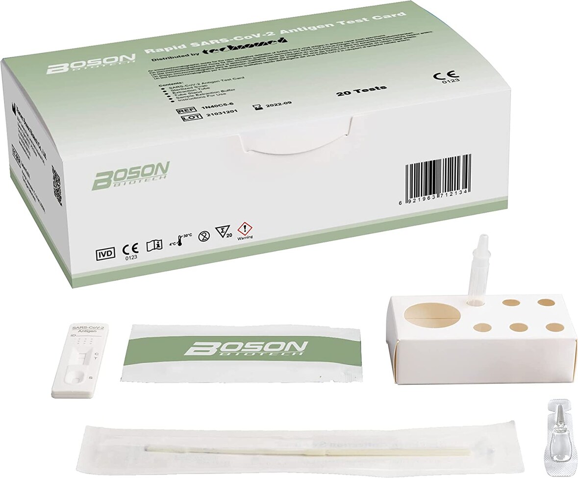 BOSON Biotech Covid 19 Antigen Schnelltest 20 Stück nasal Coronatest