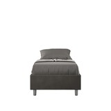 thumbnail of Letto Singolo contenitore imbottito 90x210 microfibra grigio Azelia