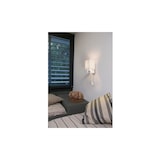 thumbnail of vesper, lampara de pared de metal blanco con lector led y pantalla textil blanca, faro barcelona