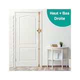 thumbnail of Verrou à bouton Mirage 6 pour porte d'entrée, cylindre 45mm, tringle 3 pts en acier, droit, 3 clés, epoxy bronze - THIRARD