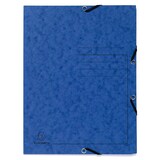 thumbnail of Exacompta  Cod. 55402E - Cartella 3 lembi stampata con elastici in cartoncino lustré 355 g/mq - 24x32cm blu - Confezione da  25 pz.