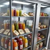 thumbnail of Romux® Kühlschrank mit 2 Tür 134 cm mit Umluftkühlung | Gastro Kühlschrank aus Edelstahl mit 1200 L Kapazität - 3 Einlegeböden und 400 W