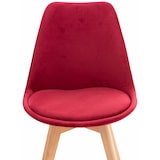 thumbnail of Set De 4 Sillas De Comedor Linares Rojo/Terciopelo