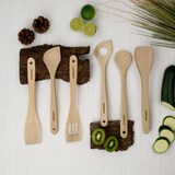 thumbnail of Ensemble de pince, spatule et cuillères en bois FSC Fackelmann Nature