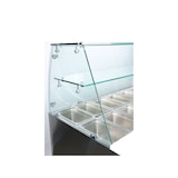 thumbnail of vaiotec saladette / 3 compartimentos con tapa cuadrada de cristal, 1365 x 700 mm