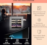 thumbnail of Klarstein Vinsider 36 Weinkühlschrank 2 Kühlzonen 5-22°C 85l Edelstahl Edelstahl