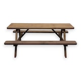 thumbnail of Tavolo pic nic 180x120x70 cm in legno con panche da campeggio