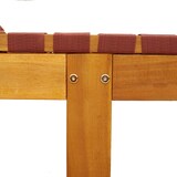 thumbnail of Tumbonas 2 unidades madera maciza de acacia y tela roja