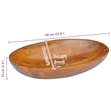 thumbnail of vidaXL Wastafel 60x40x10 cm massief teakhout