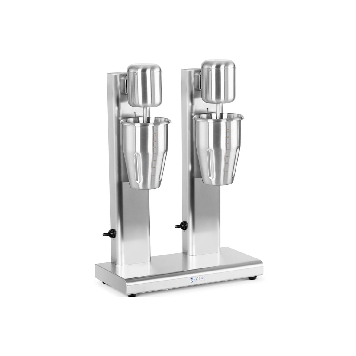 Royal Catering Frullatore per frappè e milk shake - Doppio - 2 x 1 L - 15.000 giri/min - Acciaio inossidabile