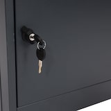 thumbnail of Caixa de encomendas HWC-G80, caixa de encomendas Caixa de correio em pé Caixa de correio tamanho L ~ antracite galvanizado