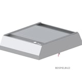 thumbnail of Cappa a soffitto "Basic Line", forma trapezoidale 2900 mm x 2200 mm con filtro antifiamma tipo B