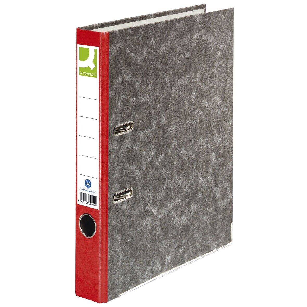 Q-Connect® KF18743 Wolkenmarmor-Ordner - A4, 50 mm, rot