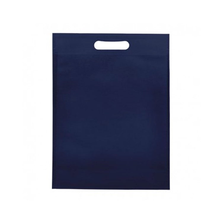 MONOUSO - Vliesstofftasche Gestanzten Griffen Marinblau 30+10x40cm (25 Stück)