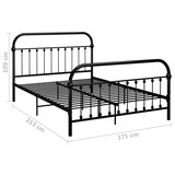 thumbnail of vidaXL Bedframe metaal zwart 160x200 cm