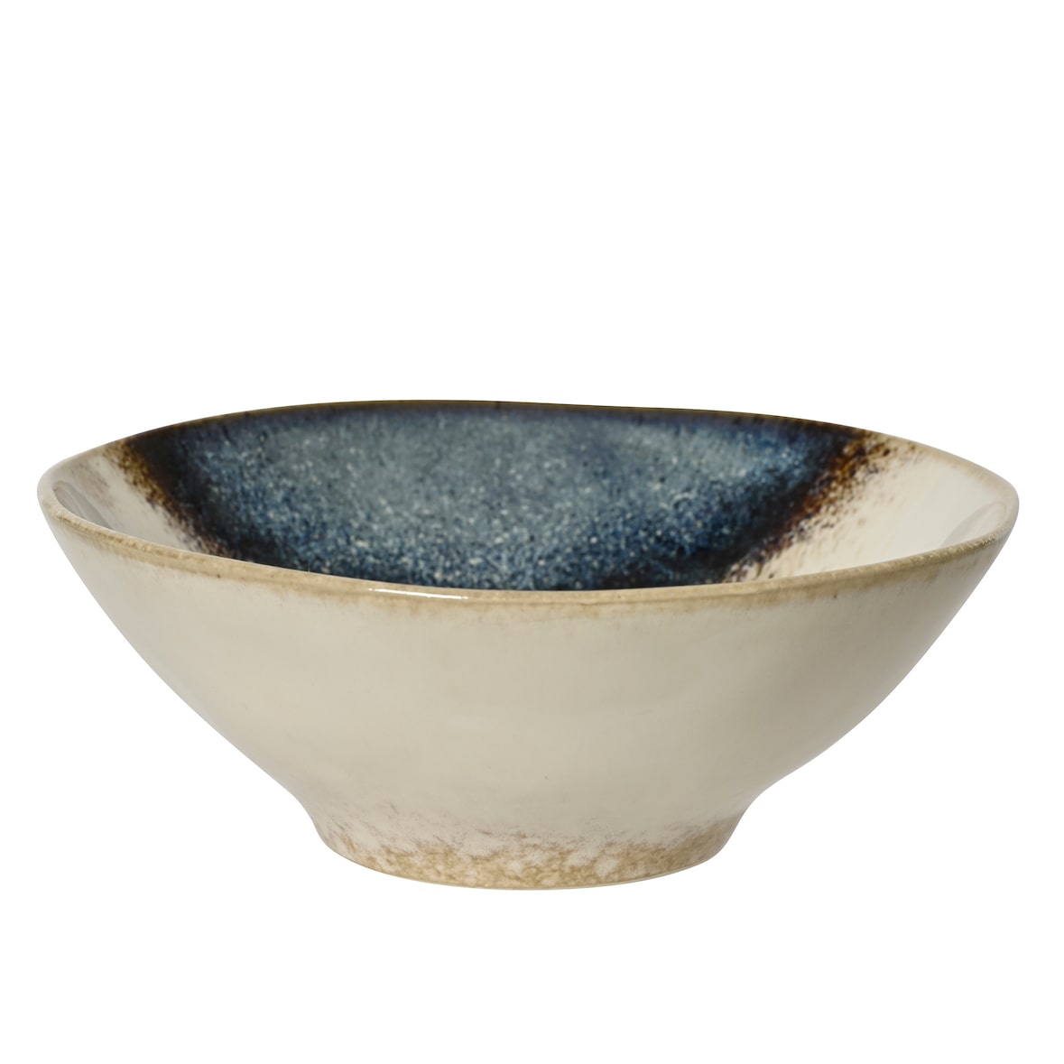 Keramikschüssel 15 x 5cm Steingut - Vintage Steingut Schüssel Keramik Müslischüssel Servierschüssel Salatschale Suppenschüssel Geschirr Blau Weiß