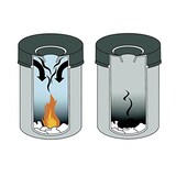 thumbnail of Durable 3305 23 Papierkorb Safe rund 15 Liter, metallic silber