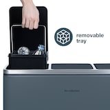 thumbnail of Les Collectors N°984 Tret-Abfalltrenner, Fassungsvermögen 54 L, Küche, Herausnehmbare Behälter, Recycling, Selektive Sortierung