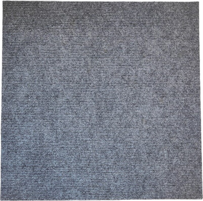 Moqueta lavable adhesiva 50x50 gris asfalto // 40 uds - 10m² / hogar / oficina / comercio