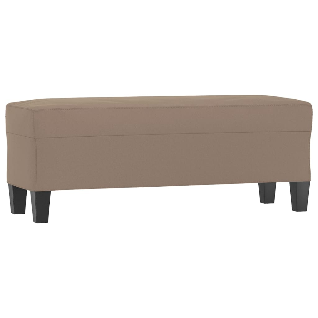 vidaXL Sitzbank Taupe 100x35x41 cm Mikrofasergewebe