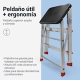 thumbnail of Taburete Plegable 3 Peldaños de Aluminio | UNIVERSALBLUE