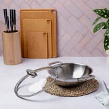 thumbnail of Wok en inox à 2 anses fixes  Ø28cm