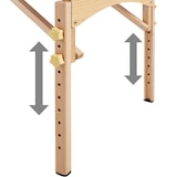 thumbnail of 2-Zonen Massageliege-Set 7,5cm Polsterung + Rollen + Tascheweiß
