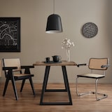 thumbnail of ECD Germany Tischbeine 2er Set Trapez 60x72 cm Schwarz | Stahl pulverbeschichtet, Industrial Tischkufen Tischgestell Esstisch