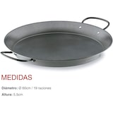 thumbnail of Lacor paellera acero STEEL antiadherente 60 cm