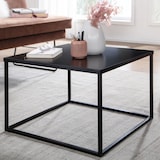 thumbnail of Couchtisch 60x60x40 cm Metall Wohnzimmertisch Industrial Schwarz, Sofatisch Quadratisch, Loungetisch Kaffeetisch Stahl, Beistelltisch