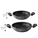 thumbnail of STONELINE® Servierpfanne 24 cm, Made in Germany, Pfanne antihaftbeschichtet, Induktion und backofengeeignet