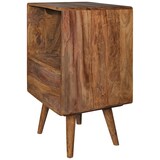 thumbnail of Retro Nachttisch aus Sheesham-Holz, 70 cm - Für Boxspringbetten, Vintage-Stil. 40x35x70 cm | Kadima Design