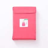 thumbnail of Benetton - Conjunto de cama de solteiro de 3 peças: lençol plano (160x280cm), lençol justo (90x200cm), 1 fronha (50x85cm) 100% algodão rosa