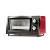 thumbnail of Girmi Forno elettrico, 800 W, 10 Litri, Griglia INOX, Termostato Regolabile, Timer 60 min, Accesori inclusi, 37x21.5x25.5 Nero/Rosso FE10