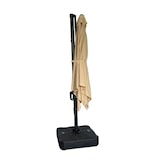 thumbnail of Gastro Ampelschirm Rome Beige, quadratisch, 3 × 3 m, 8 Streben, 210 g/m² Polyester, wasserabweisend, höhenverstellbar, 360° drehbar, ohne Volant