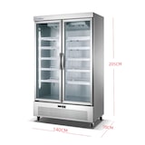 thumbnail of Armario Frío 2 Puertas Cristal INOX, Capacidad: 1200 L