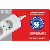 thumbnail of Regleta Enchufe con 5 Tomas sin Interruptor, Blanco, 5 Enchufes, Cable de 1,5 Metros, Protección Infantil, Toma Tierra, con protección sobretensiones