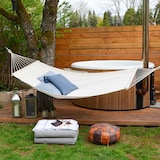 thumbnail of Hängematte 2 Pers. XXL 285x120cm 150 KG Matte Hängematten Gartenhängematte Beige