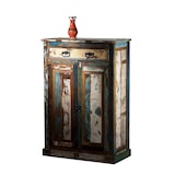 thumbnail of SIT Möbel Hoge kast | 2 deuren, 1 lade | antiek hout gelakt gekleurd | B 82 x D 40 x H 120 cm | 09169-98 | Serie RIVERBOAT