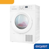 thumbnail of Exquisit Wärmepumpentrockner, 7kg Fassungsvermögen, vollelektronisch, 16 Programme, Knitterschutz, TWP701-030E weiß