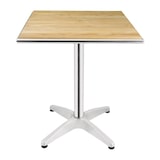 thumbnail of Mesa cuadrada para terraza Bolero 600mm fresno