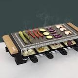 thumbnail of H.Koenig RP328 2-in-1 Tischgrill inkl. Raclette-Gerät, Holz