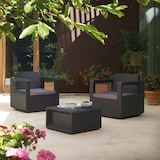 thumbnail of SHAF - Set de Muebles de Jardín y Terraza Venus Tete a Tete Color Grafito 2 Sillones y Mesa de Centro