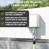 thumbnail of Weide Deluxe | Wand Pergola | Voll Aluminium | 3,6 x 4 M | Lamellendach weiß
