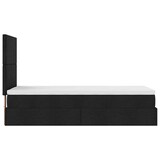 thumbnail of vidaXL Ottoman-Bett mit Matratze & LEDs Schwarz 90x190 cm Stoff