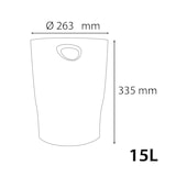 thumbnail of Exacompta 45302D 8x BEE BLUE, Papierkorb ECOBIN, 263x263x335 mm, sortiert - Farben sortiert