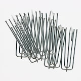 thumbnail of Lot de 10 agrafes pour rideaux avec 4 broches et tête ordinaire de 75mm en Acier Zingué - Boulet